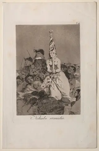 Nothing Could Be Done About It, Plate 24, by Francisco de Goya, 1799
