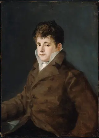 Portrait of a Young Man in Brown, possibly Javier Goya, by Francisco de Goya