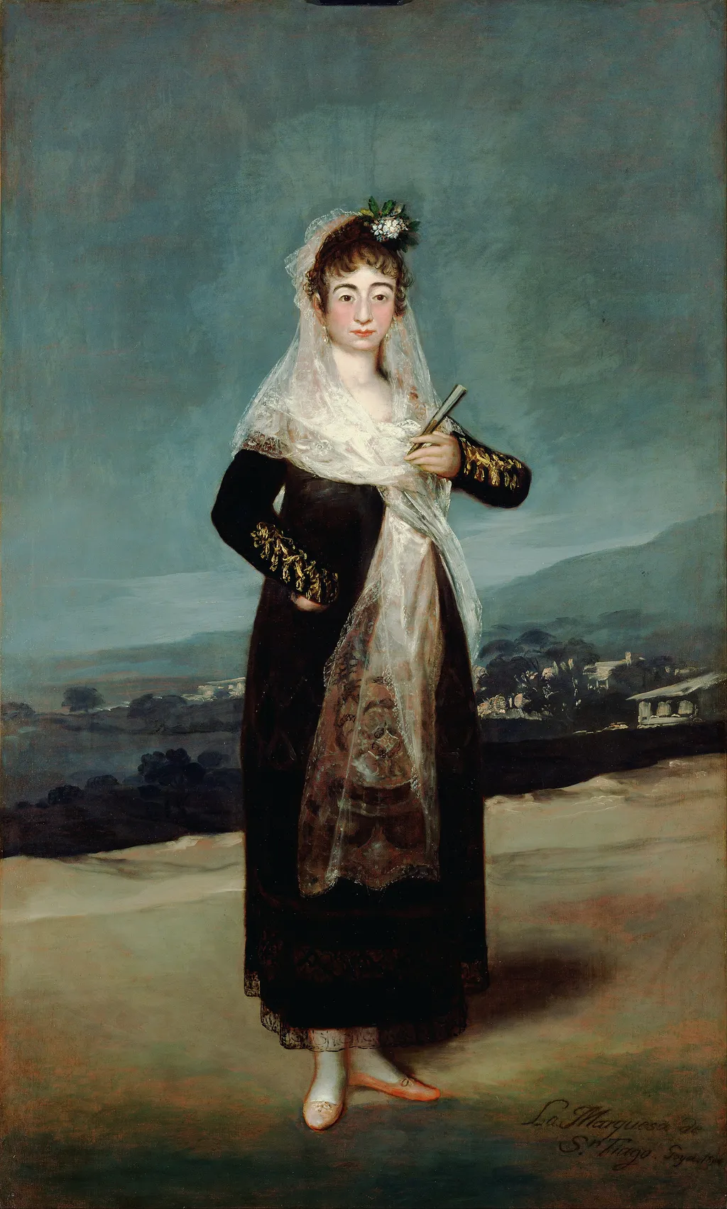 Portrait of the Marquesa de Santiago, by Francisco de Goya, oil, 1804