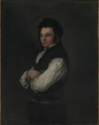 Portrait of Tiburcio Pérez y Cuervo, the Architect, by Francisco de Goya, 1820