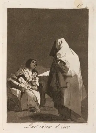 Que viene el coco (Here Comes the Bogey-Man), by Francisco de Goya