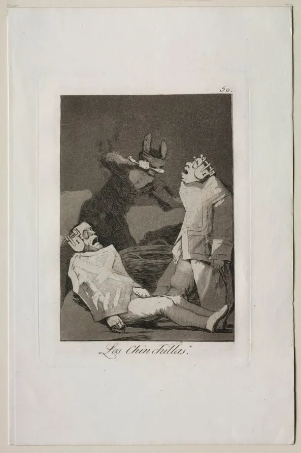 The Chinchillas, Plate 50, by Francisco de Goya, 1799
