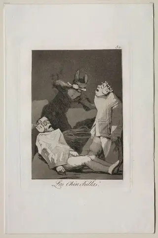 The Chinchillas, Plate 50, by Francisco de Goya, 1799
