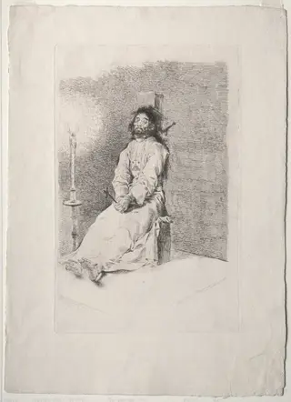 The Garroted Man, by Francisco de Goya