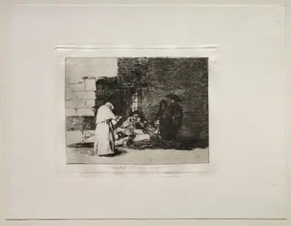 The Horrors of War:  A Woman's Charity, by Francisco de Goya, 1815
