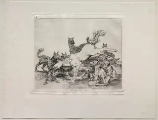 The Horrors of War:  He Defends Himself Well, by Francisco de Goya