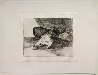 The Horrors of War:  He Gets Something Out of It., by Francisco de Goya, 1815