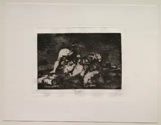 The Horrors of War:  Nor (Do These) Either, by Francisco de Goya, 1815
