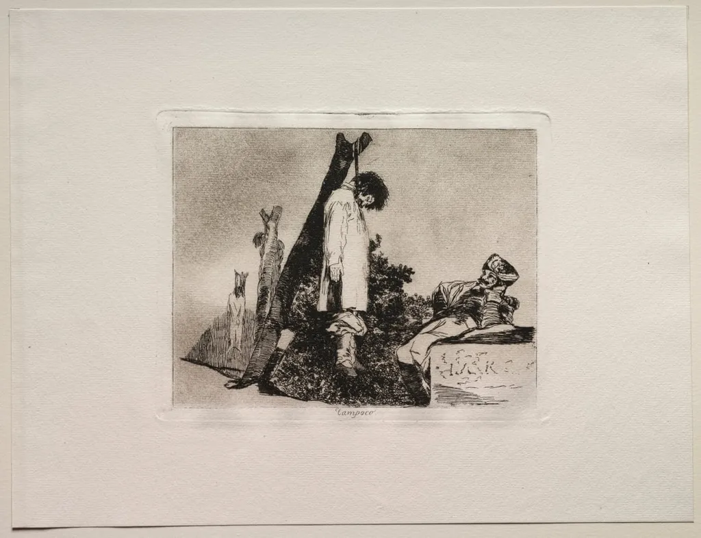 The Horrors of War: Not ( In This Case) Either, by Francisco de Goya, 1815