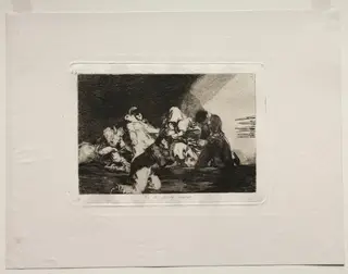 The Horrors of War:  One Can't Look, by Francisco de Goya, 1815