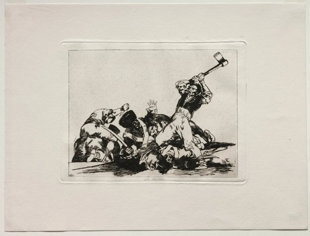 The Horrors of War: The Same, by Francisco de Goya, 1815