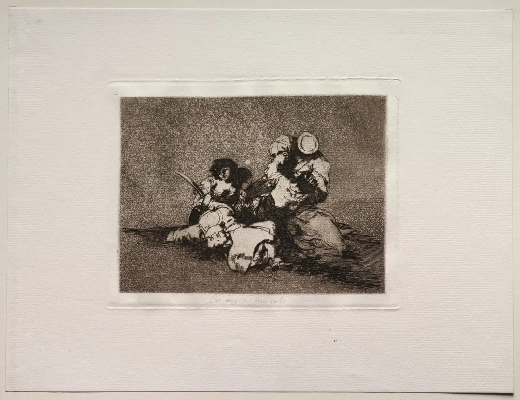 The Horrors of War: The Women Give Courage, by Francisco de Goya, 1815