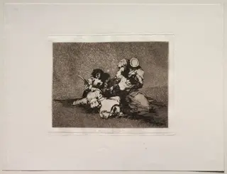 The Horrors of War:  The Women Give Courage, by Francisco de Goya, 1815
