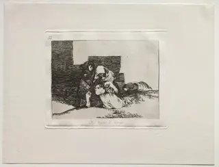 The Horrors of War:  They Do Not Arrive In Time, by Francisco de Goya, 1815