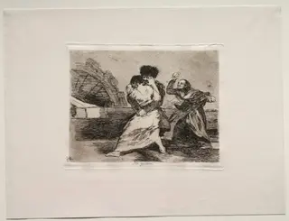The Horrors of War:  They Don't Like It, by Francisco de Goya, 1815