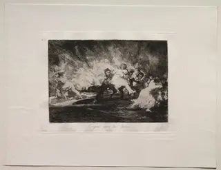 The Horrors of War:  They Escape Through the Flames, by Francisco de Goya
