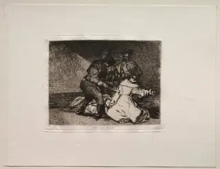 The Horrors of War:  This Is Bad, by Francisco de Goya, 1815