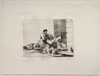 The Horrors of War:  To The Cemetery, by Francisco de Goya, 1815