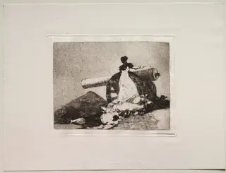 The Horrors of War:  What Courage!, by Francisco de Goya, 1815