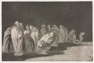 The Proverbs:  The Men in Sacks, by Francisco de Goya