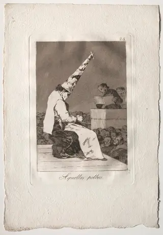 Those Specks of Dust, Plate 23, by Francisco de Goya, 1799