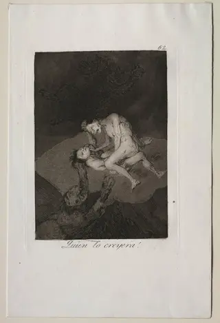 Who Would Have Thought It!, Plate 62, by Francisco de Goya