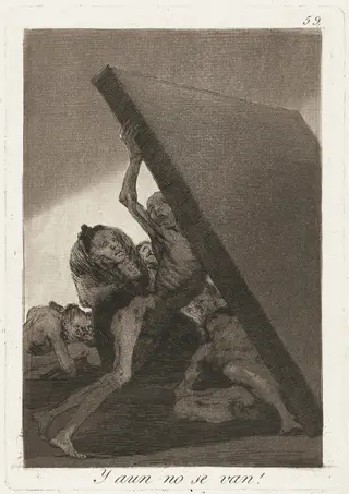 Y aun no se van! (And Still They Don't Go!), by Francisco de Goya