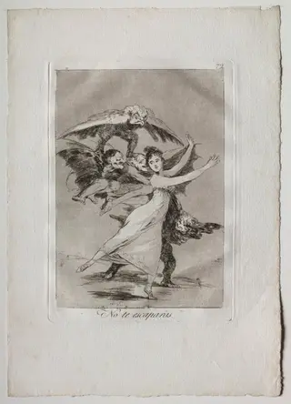 You Will Not Escape, Plate 72, by Francisco de Goya