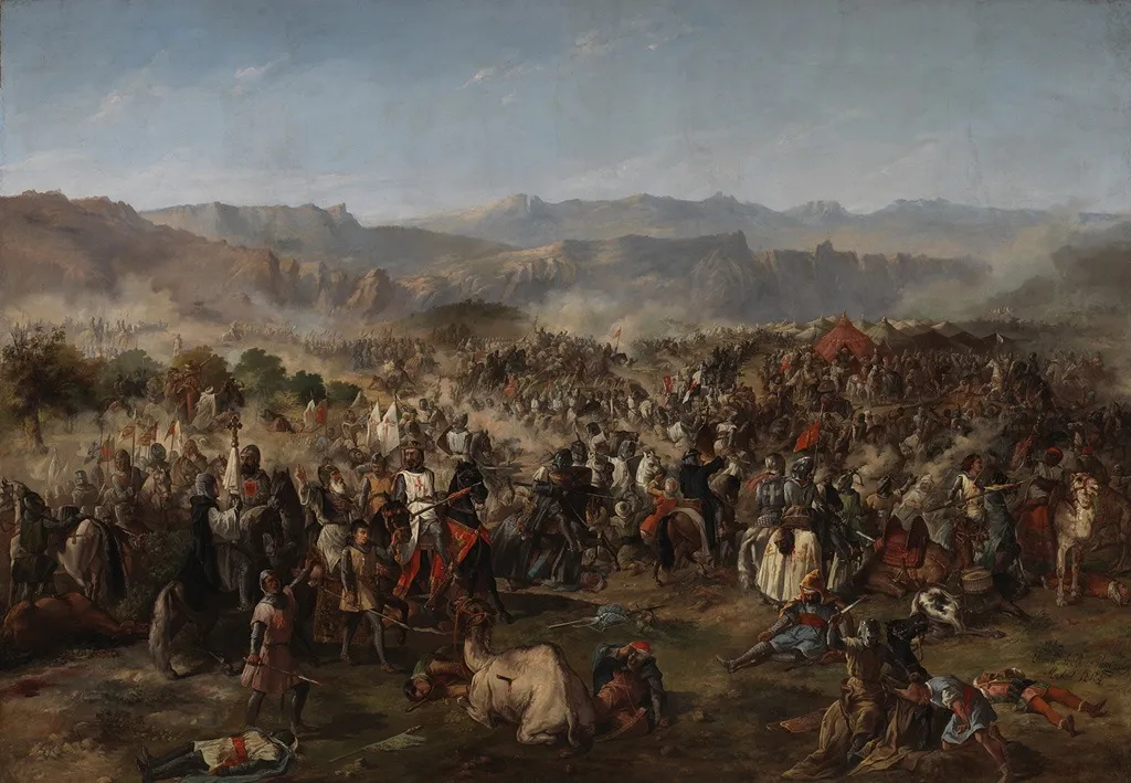 Battle of Las Navas de Tolosa, by Francisco de Paula Van Halen, oil, 1864