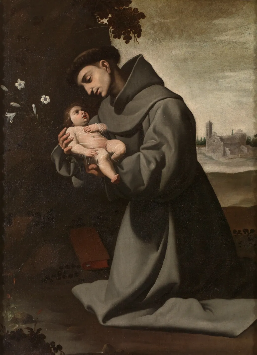 Saint Anthony of Padua with the Infant Christ, by Francisco de Zurbarán, oil, 1635