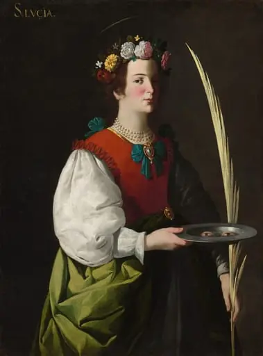 Saint Lucy, by Francisco de Zurbarán, 1628