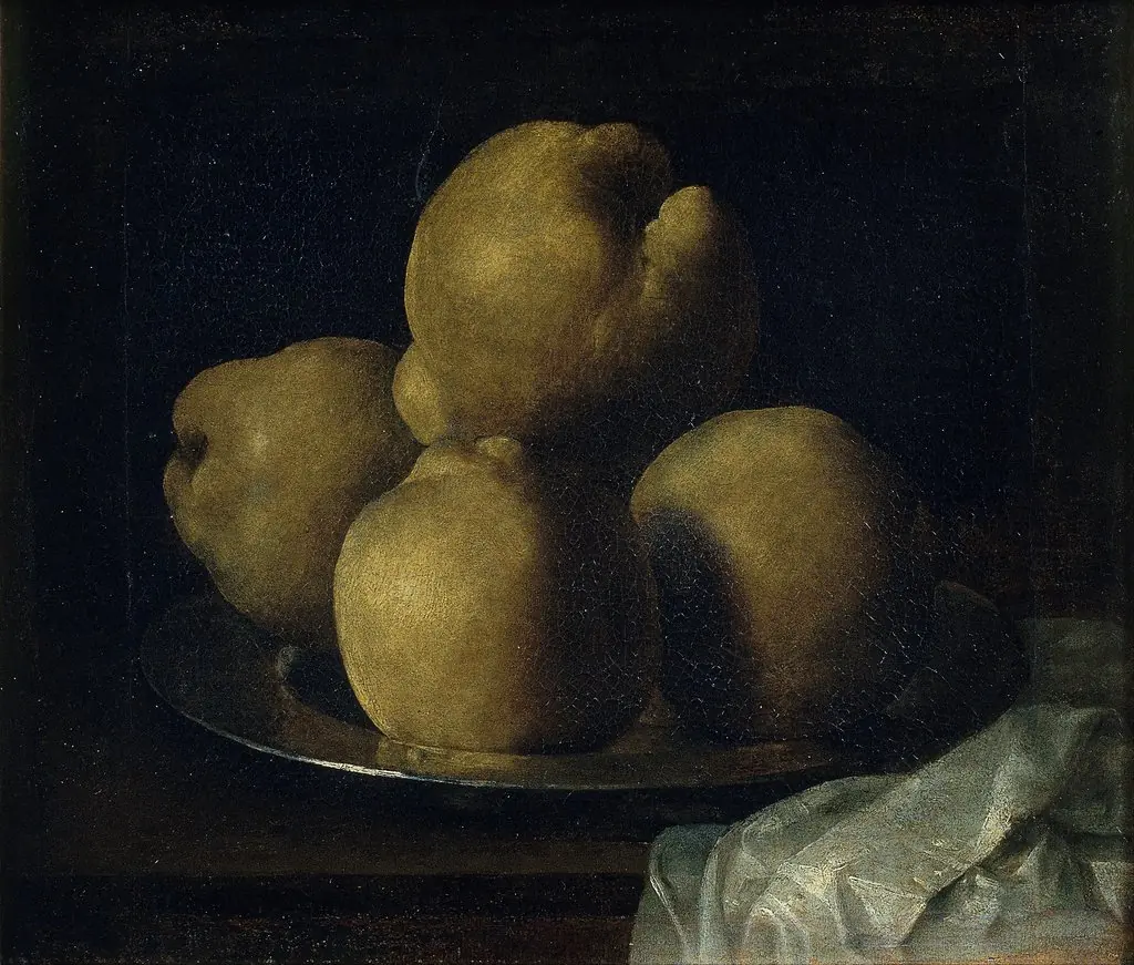 Still Life with Dish of Quince, by Francisco de Zurbarán