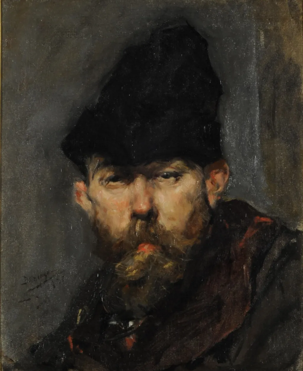El artista (Tít.ant.: Cabeza de hombre), by Francisco Domingo Marqués, oil, 1871