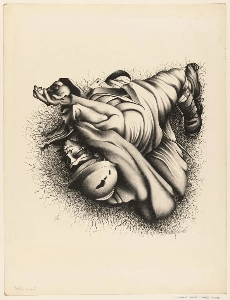 Untitled, by Francisco Dosamantes, ink, 1940