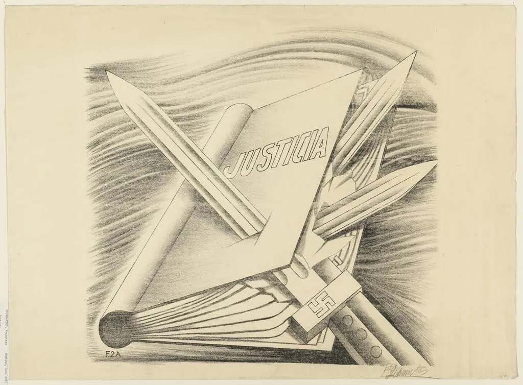 Untitled, by Francisco Dosamantes, ink, 1938