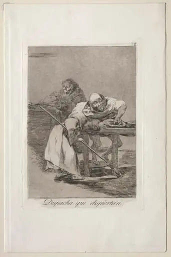 Be Quick, They are Waking Up, Plate 78, by Francisco Goya