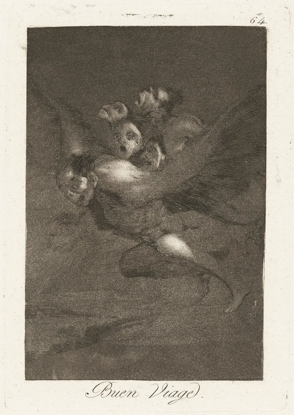 Buen Viage (Bon Voyage), by Francisco Goya, ink, 1799