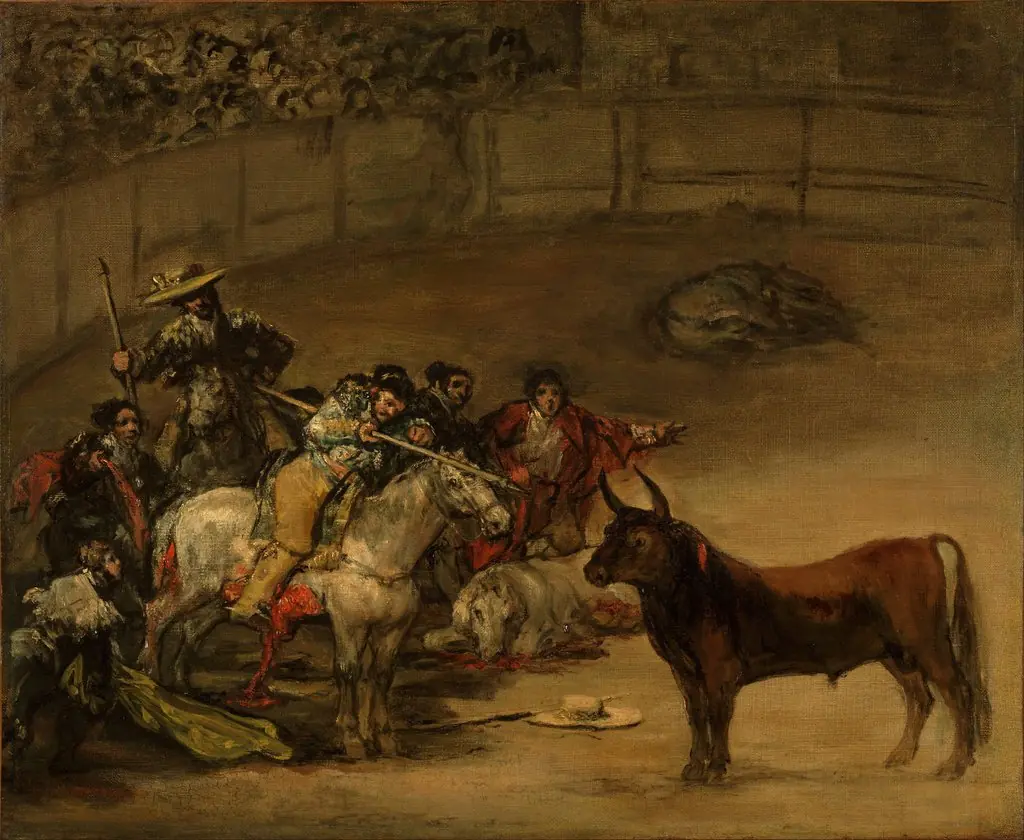Bullfight, Suerte de Varas, by Francisco Goya