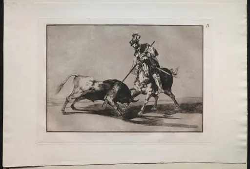 Bullfights: El Cid Campeador Spearing Another Bull, by Francisco Goya