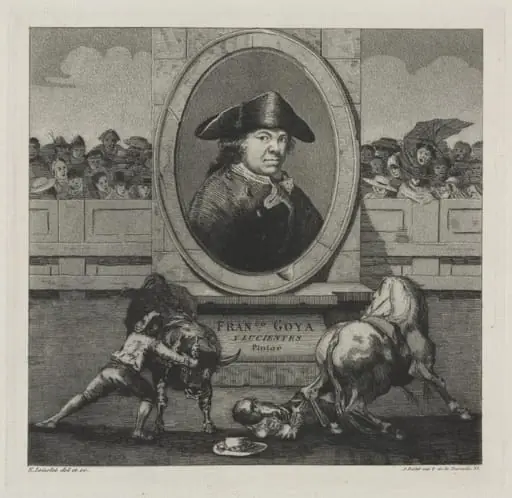 Bullfights:  Frontispiece, by Francisco Goya