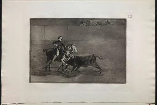 Bullfights: Manly Courage of the Celebrated Pajuelera in (the Ring) at Saragosa, by Francisco Goya