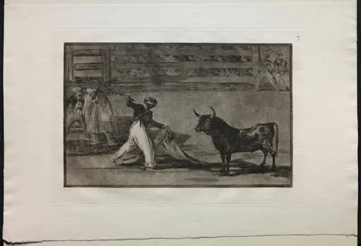 Bullfights:  Origin of the Harpoons or Banderillas, by Francisco Goya
