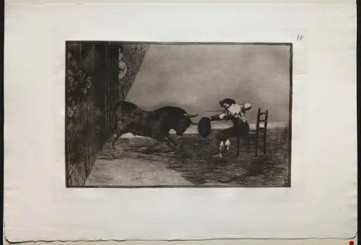 Bullfights:  The Daring of Martincho in the Ring at Saragossa, by Francisco Goya
