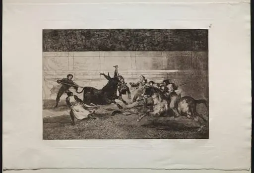 Bullfights: The Death of Pepe Illo (2nd Composition), by Francisco Goya