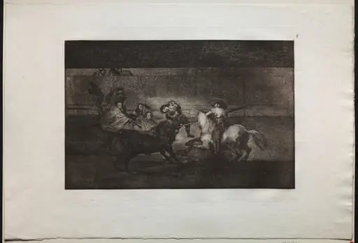 Bullfights:  The Death of Pepe Illo (3rd Composition), by Francisco Goya, 1816