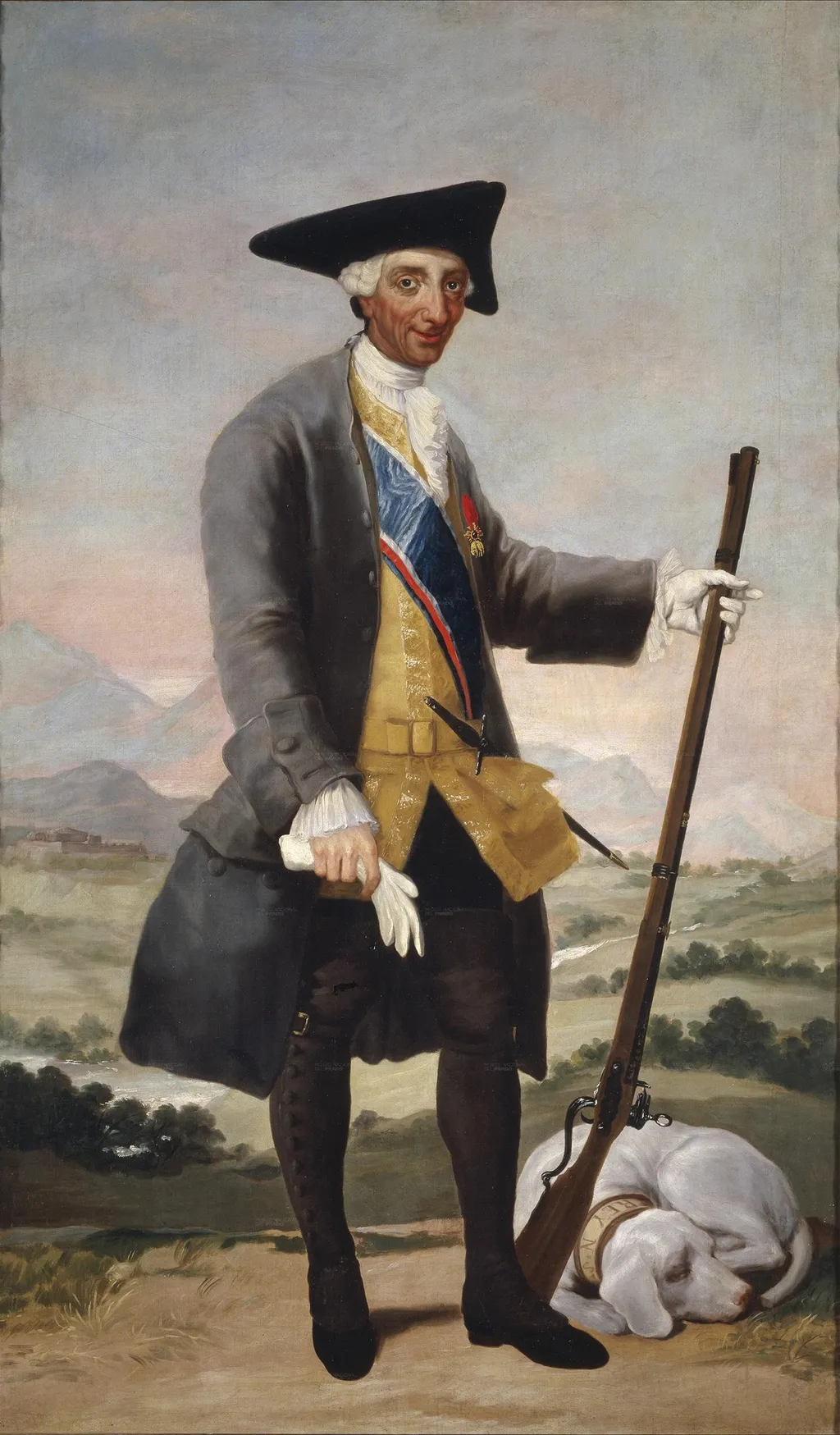 Charles III in Hunting Dress, by Francisco Goya, oil, 1794