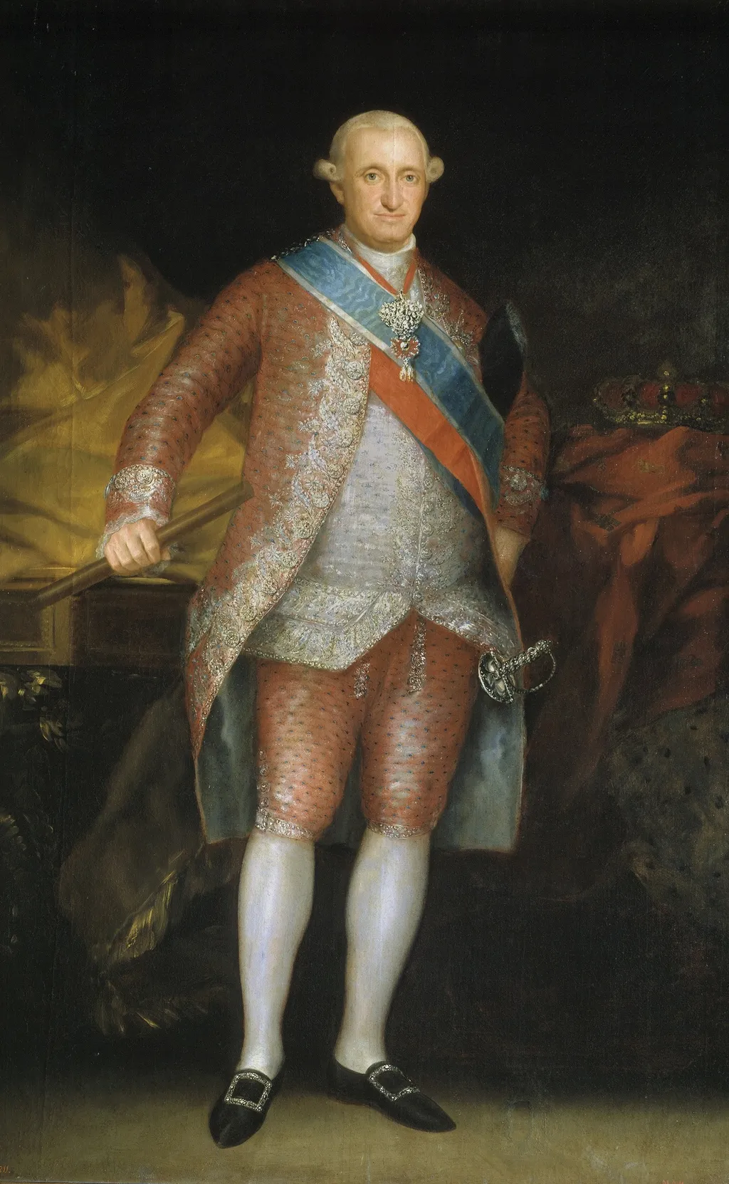 Charles IV in Court Dress, by Francisco Goya, oil, 1795