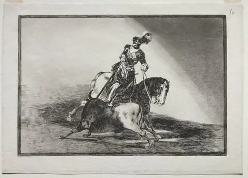 Charles V Spearing a Bull in the Ring at Valladolid, by Francisco Goya