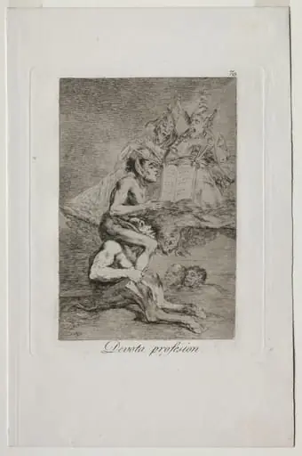 Devout Profession, Plate 70, by Francisco Goya