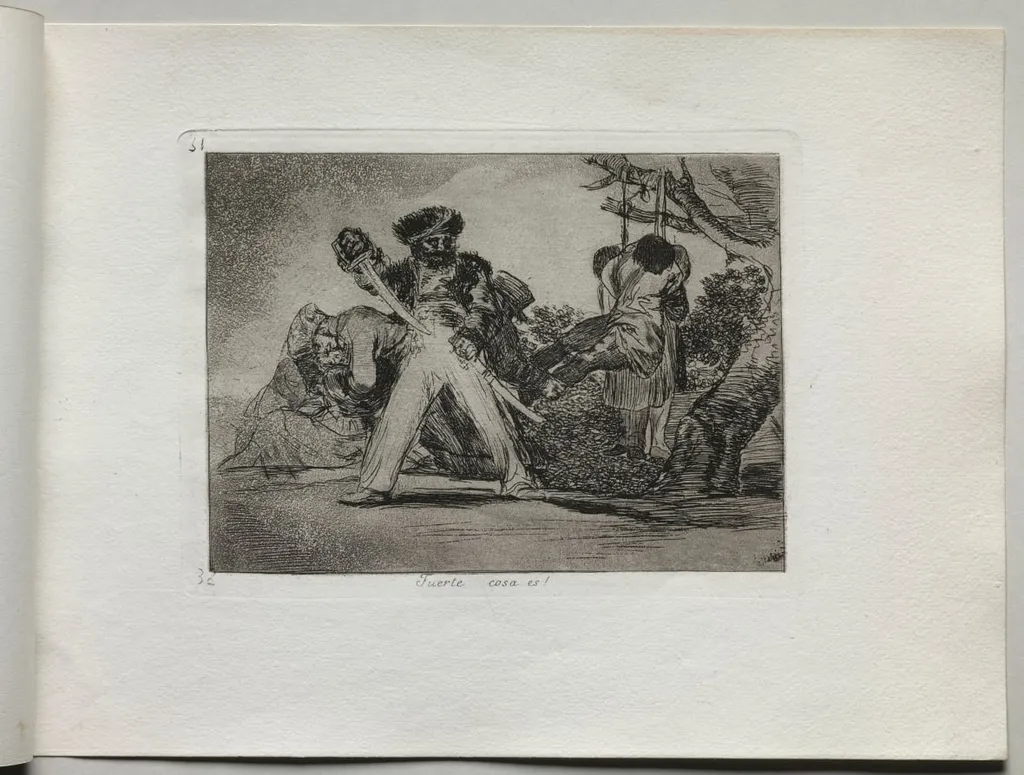 Disasters of War: That's Tough, by Francisco Goya, 1815